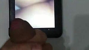 Cumtribute for bigcockgirls123 features a petite 18+ babe with cute boobs getting a handjob on her big cock and monster cock, ending in a cumshot.