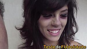 check out brazilian porn behind the scenes with brunette anal action 😏