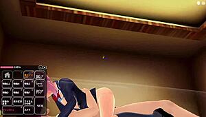 Anime Girl Loves Cock, Squeezes Semen Out Riding Hard