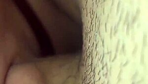 I sucked my delicious stepfather's cock in an intense oral session that went on for hours, making him moan loudly.