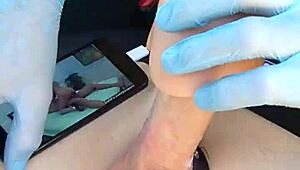 hot guy masterbating with fleshlight pocket pussy and shooting cum