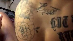 young hung guy fucks hairy brunette on sofa