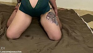 Gay Couple Takes Conejita from Behind in Bareback Doggystyle Roleplay