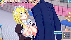 Frederica's Intense Breast Rubbing Ecstasy In Re Zero Hentai