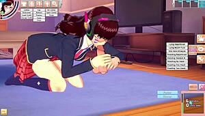 i fucked d va in the room, she deepthroated me so good