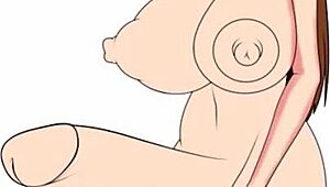 adorable japanese slut gets big tits squeezed in hentai fantasy