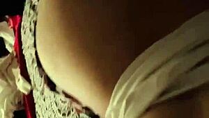 In her homemade scene, the horny wife eagerly sucks her husband's cock.