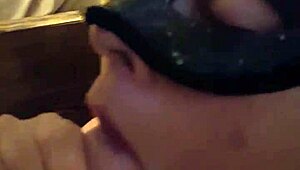 Bored Housewife Gives Blowjob With Big Tits