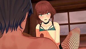 I had sex with a gorgeous girl in fishnet stockings, and she moaned so adorably.