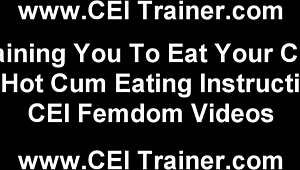 eating your own cum will be so fun, cei style 😈