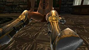 having fun with astrianna in a 3d cartoon world