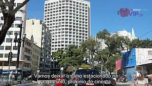 Cristina Almeida Drinks Strangers' Cum at Halloween Cinema