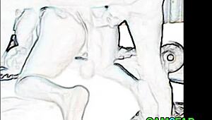 Big Cock Slamming Ladyboy Ass Hard!