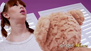 Alexa indulges her wild fetish with teddy and pussy