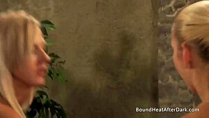 She wears leather and lace, earning her collar and chain reward