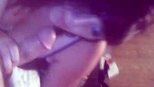 Smoking Hot Babe Teases with Sultry Blowjob Skills