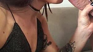 i love giving blowjobs and masturbating before hardcore sex with my brunette lover, ending in cum