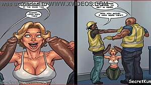 museum threesome with brutal anal