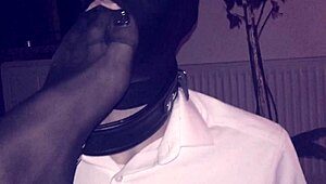 my slave takes my big monster cock in bdsm punishment