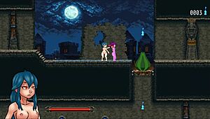 奈拉城Hentai游戏1：魅魔扶她大战僵尸妹狂射两次