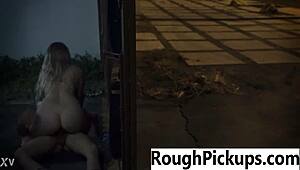 Exciting pickup turns into passionate outdoor fucking session