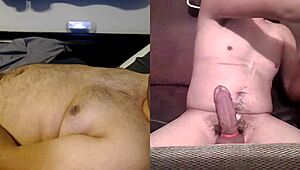 i watched two gay guys jerk off and cum on skype