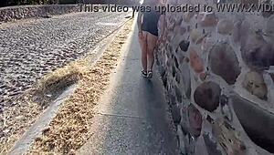 Andy Hot Shows Ass On Street Part 2