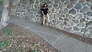 Andy Hot Shows Ass On Street Part 2