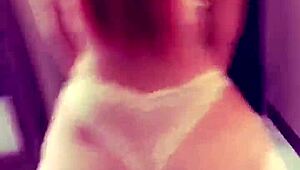 randalin plays with 12inch dildo