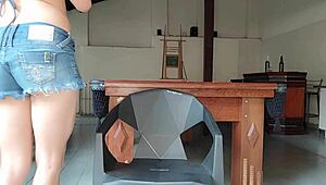 Latina Foot Fetish by the Pool