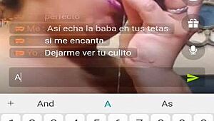 she takes it deep in her throat on webcam.