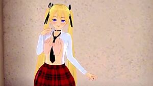 A Cute Anime Date with Beautiful Marie Rose