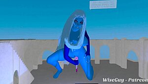 i got fucked by giantess blue daimond and spinel in this huge parody pov story with tall cartoon futanari assfucking.