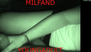 Fucking a mature milf hard in the bedroom, leading to intense orgasm.