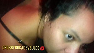 Party massage turns into oral sex and fucking with well-endowed black man