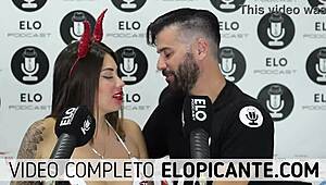 Elo podcast sucks sara blonde's natural tits in spicy room