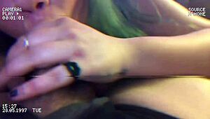 Usagi, BBW amateur, licks and sucks cock in couple scene