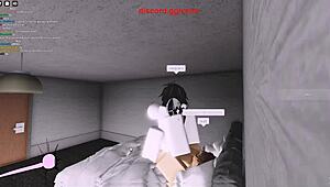 amateur couple fucks on roblox game