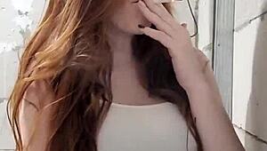 Redhead Smoker Enjoys Her Fetish Habit