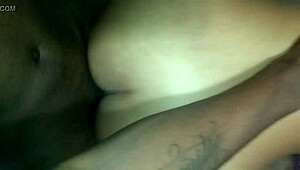 backshot ebony redbone takes big black cock in wild 3some creampie