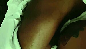 Having sex with Riah on vacation, then friend joins to record.