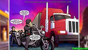 Brazilian cartoon explores motoqueiro encounters on the sex highway