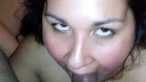 Luvbug Latina amateur takes cock deep in her pussy like always, enjoying rough fucking and cumshot