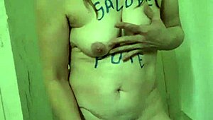 French Slave Slut in Solo BDSM Session on April 24, 2023!