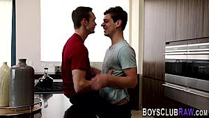 Gay Hunk Raw Fucks Studs Ass With Rough Blowjob And Cumshot