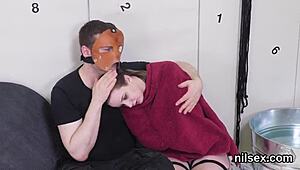 kinky nympho was brought in asshole assylum for awkward treatment