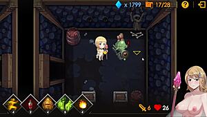 sally's virgin pussy gets creampied from behind by demon lord