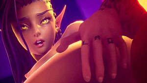 Hot Sex with Elaisha in 4K 60FPS 3D Hentai Game!