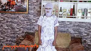 Ebony teen caught masturbating hard until she squirts with intense orgasm