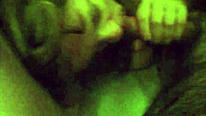 Horny ginger milf eagerly sucks cock in the bedroom. She loves the taste and rhythm.